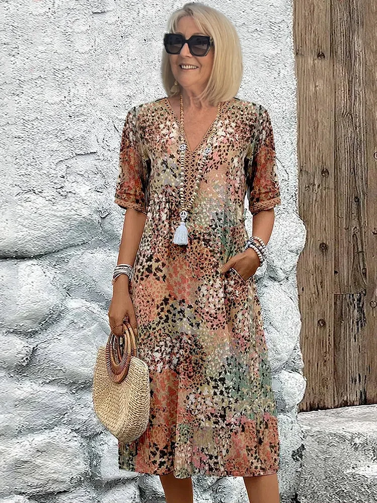 Tanya | Women's Colorful Midi Dress