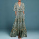 Jill | Women's Elegant Floral Print Maxi Dress