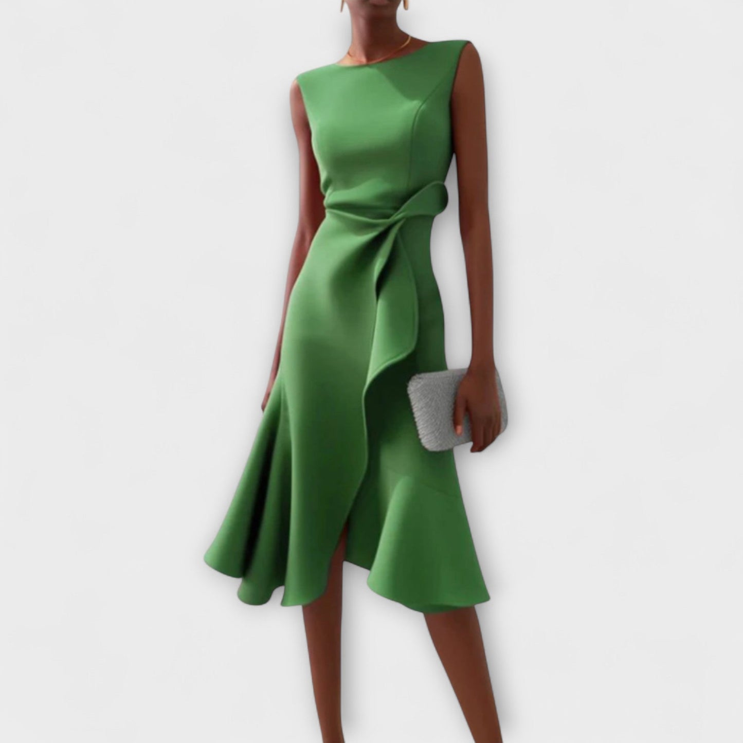 Sheila | Women's Draped Asymmetric Midi Dress