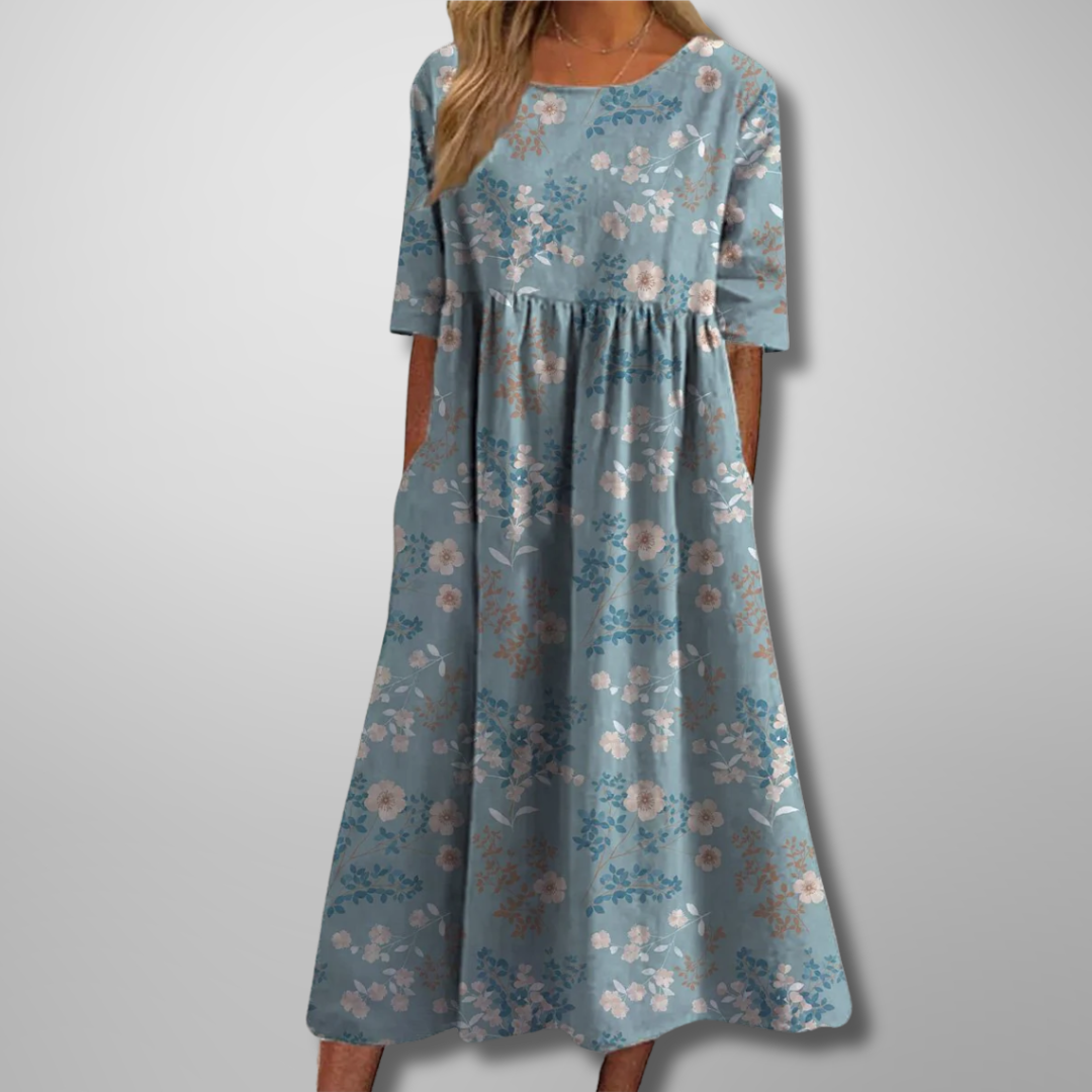 Gail | Women's Relaxed Fit Floral Midi Dress