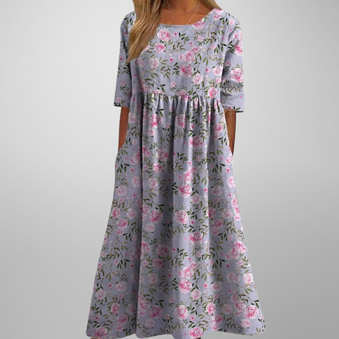 Gail | Women's Relaxed Fit Floral Midi Dress