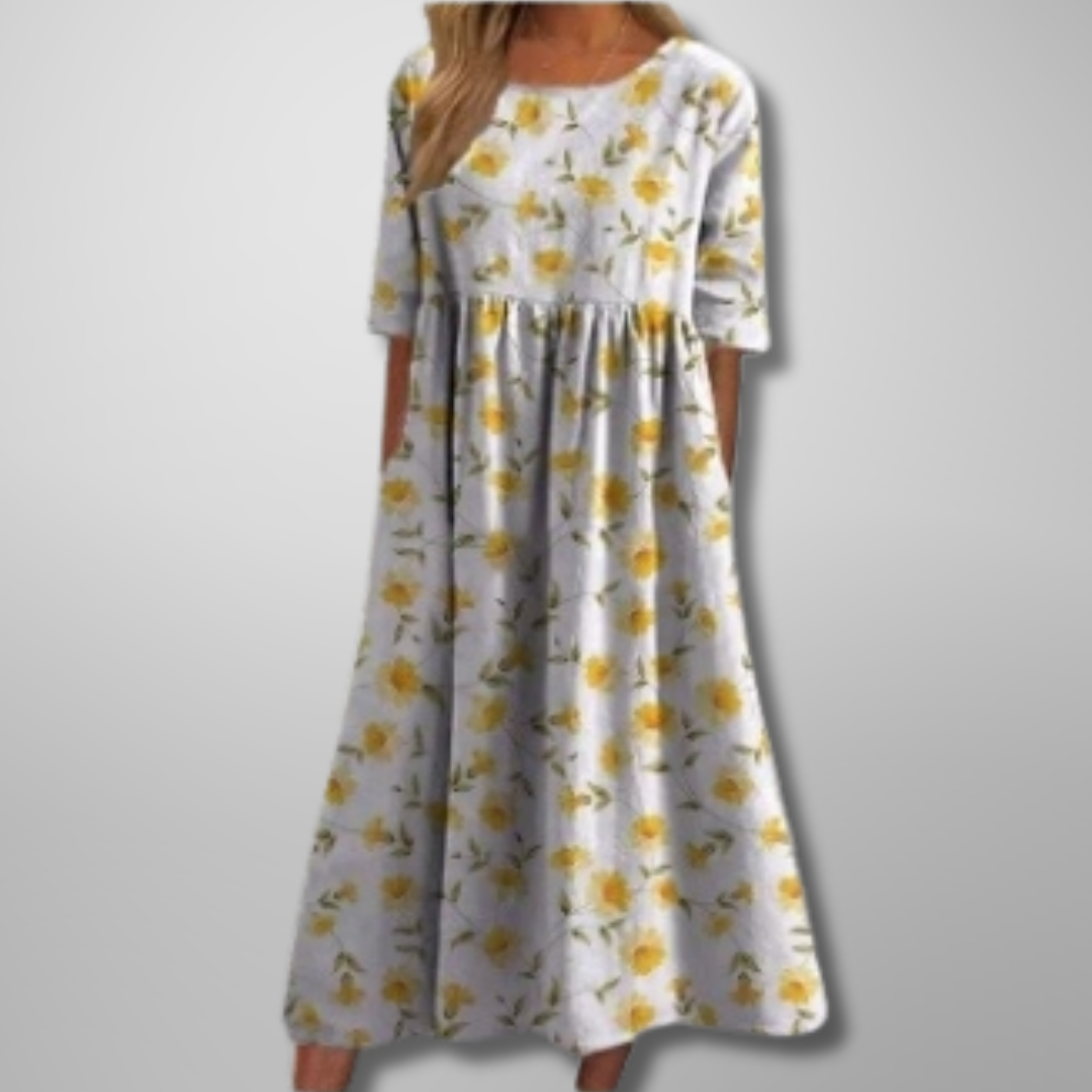 Gail | Women's Relaxed Fit Floral Midi Dress