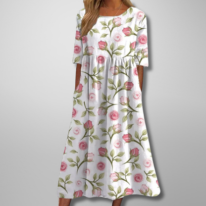Felicity | Women's Relaxed Floral Midi Dress