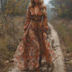 Selvara | Women's Bohemian Floral Maxi Dress