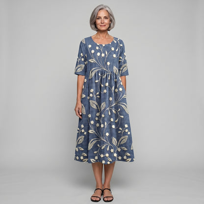 Felicity | Women's Relaxed Floral Midi Dress