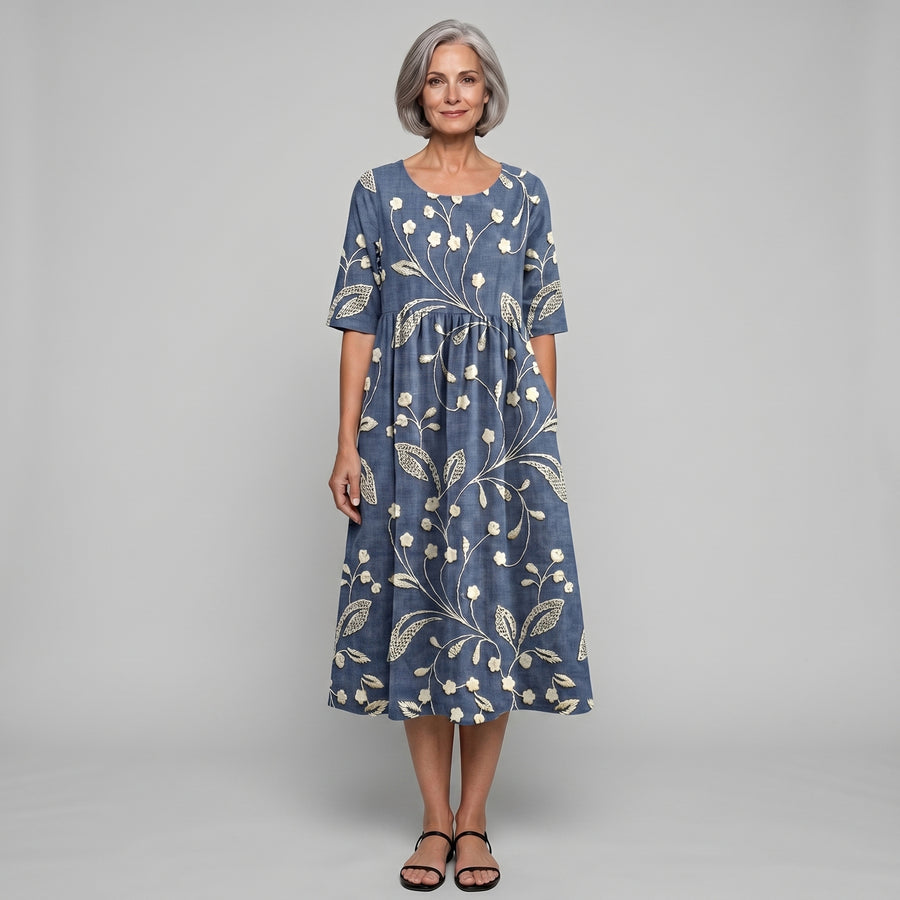 Felicity | Women's Relaxed Floral Midi Dress