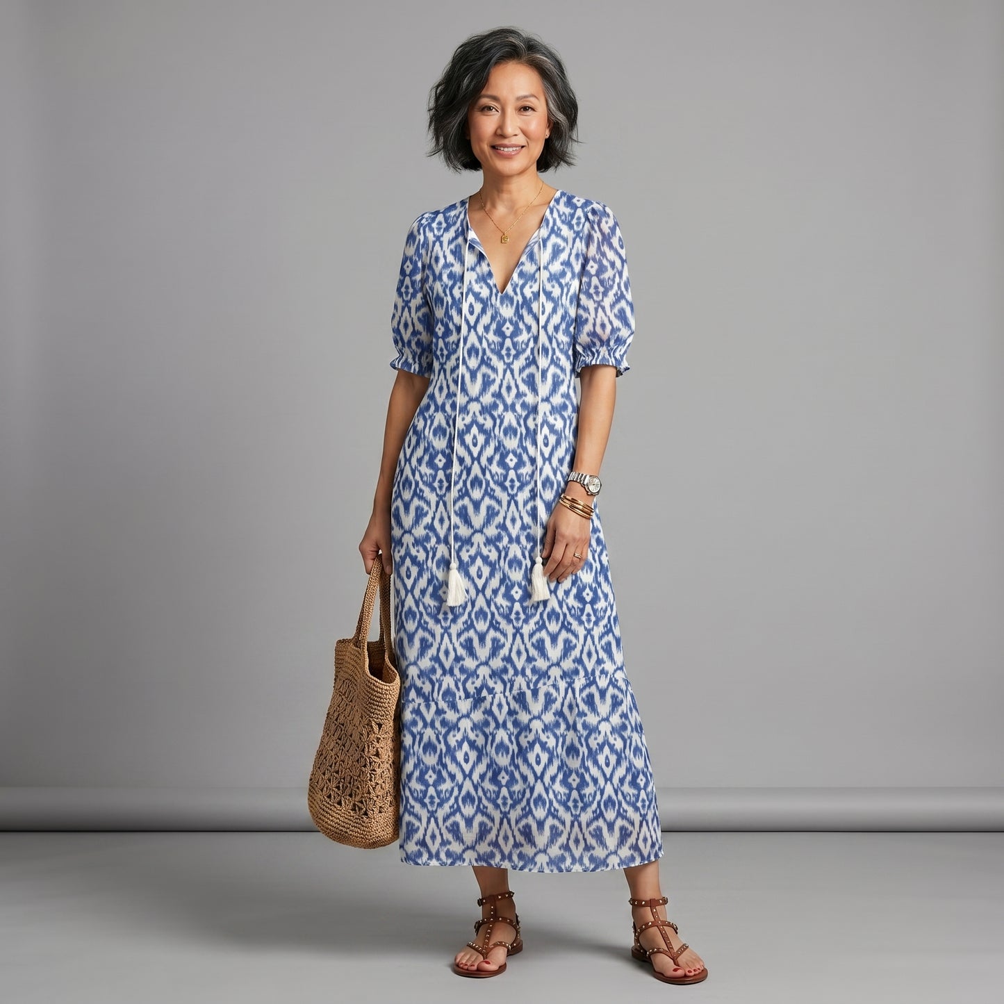 Marguerite | Women's Oversized Boho Cover-Up Maxi Dress