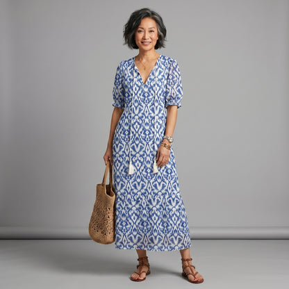 Marguerite | Women's Oversized Boho Cover-Up Maxi Dress