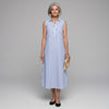 Cordelia | Women's Striped Collared Shirt Dress