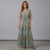 Vivian | Women's Romantic Floral Print Maxi Dress