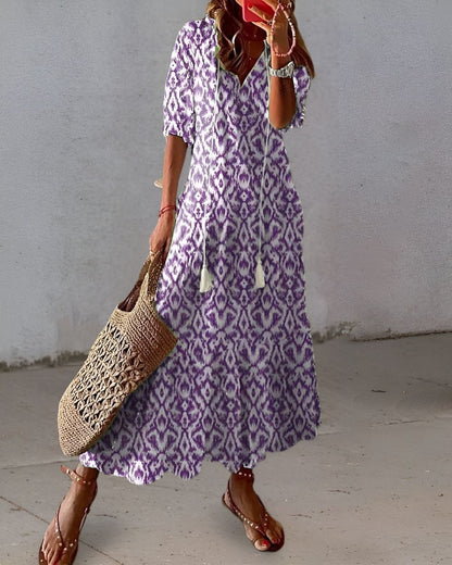 Marguerite | Women's Oversized Boho Cover-Up Maxi Dress