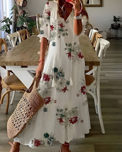 Marguerite | Women's Oversized Boho Cover-Up Maxi Dress