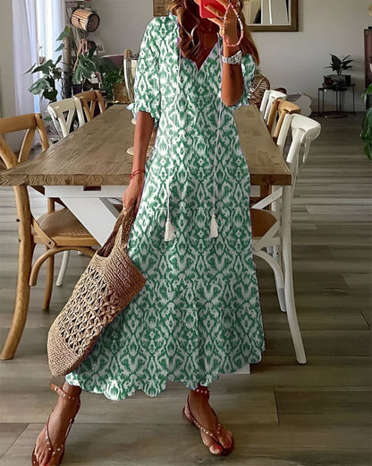 Marguerite | Women's Oversized Boho Cover-Up Maxi Dress