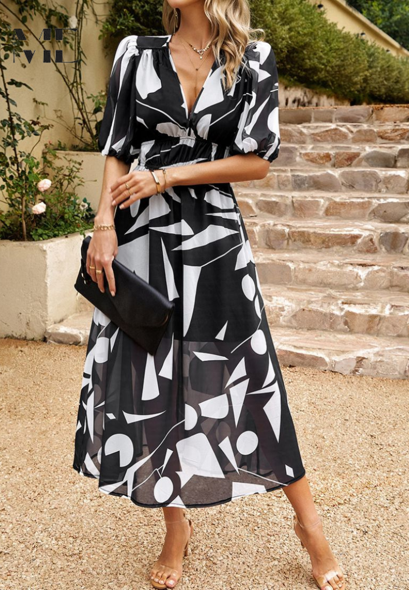 Monica | Women's Elegant Floral Dress