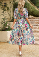 Monica | Women's Elegant Floral Dress