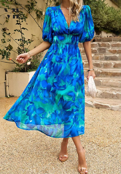 Monica | Women's Elegant Floral Dress
