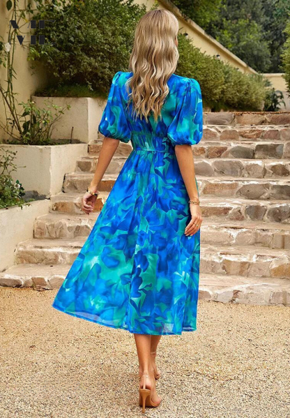 Monica | Women's Elegant Floral Dress