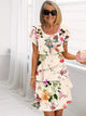 Mia | Women's Ruffled Floral Pleated Dress