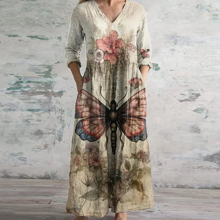 Kristen | Women's Elegant Retro Maxi Dress