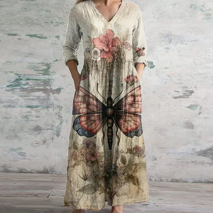 Evangeline | Women's Vintage-Inspired Retro Maxi Dress