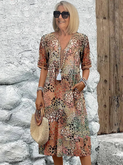Seraphina | Women's Vibrant Colorful Midi Dress