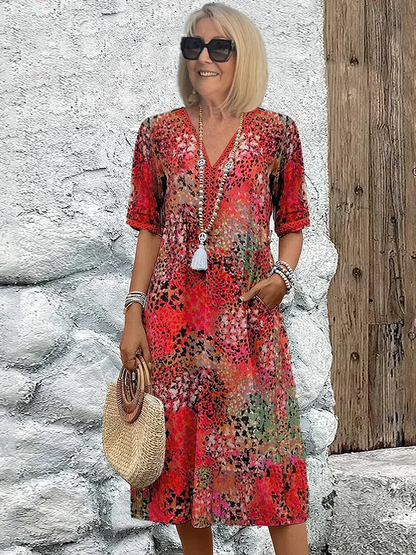 Seraphina | Women's Vibrant Colorful Midi Dress