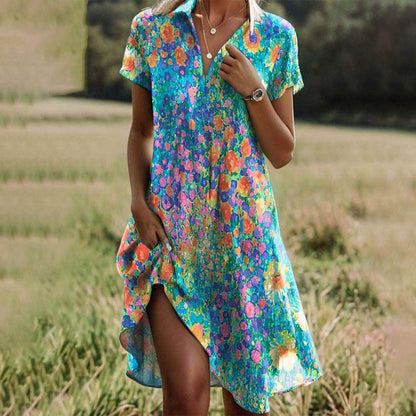 Rosalind | Women's Boho Chic Flowy Summer Dress